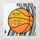 Basketball-Einladung Einladung (Vorne/Hinten)