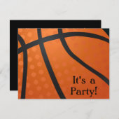 Basketball-Einladung Einladung (Vorne/Hinten)