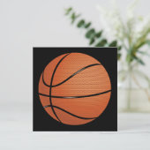 Basketball-Einladung Einladung (Stehend Vorderseite)