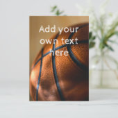 Basketball-Einladung Einladung (Stehend Vorderseite)