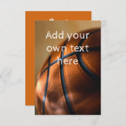 Basketball-Einladung Einladung (Vorne/Hinten)