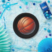 Basketball Einladung, Junge Geburtstagsparty Pappteller (Party)