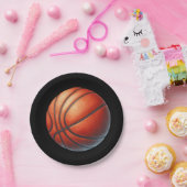 Basketball Einladung, Junge Geburtstagsparty Pappteller (Party)