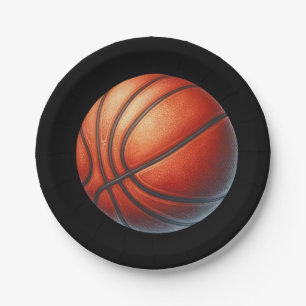Basketball Einladung, Junge Geburtstagsparty Pappteller