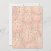 Basketball-Einladung zum ersten Geburtstag | Einladung (Rückseite)