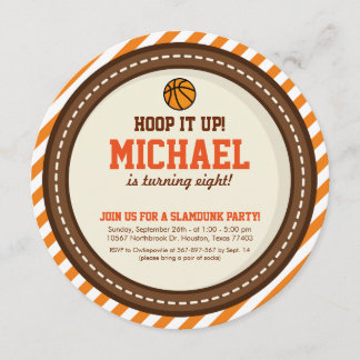 Basketball Einladung zum Geburtstag