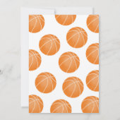 Basketball Einladung zum Geburtstag, (Rückseite)