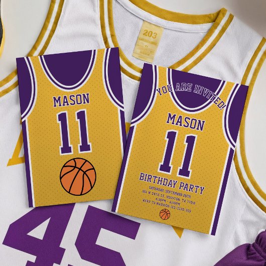 Basketball Einladung zum Geburtstag