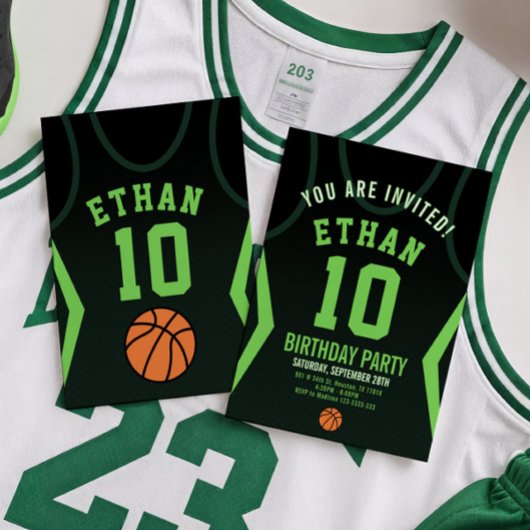 Basketball Einladung zum Geburtstag