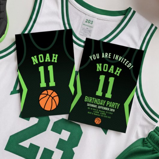 Basketball Einladung zum Geburtstag