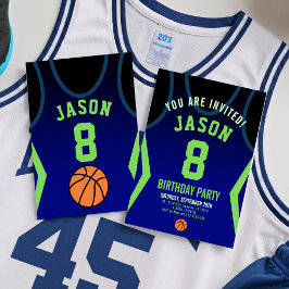 Basketball Einladung zum Geburtstag