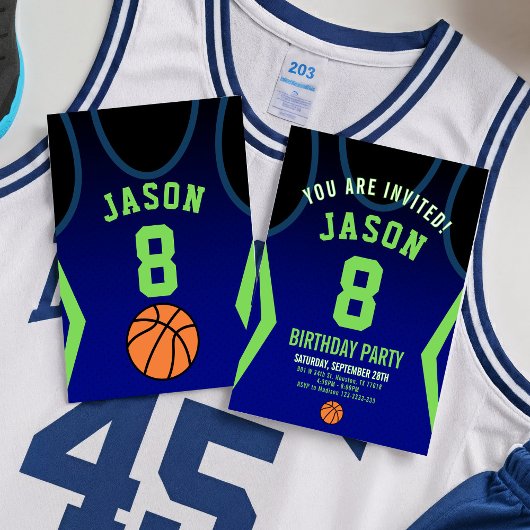 Basketball Einladung zum Geburtstag