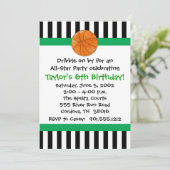 Basketball Einladung zum Geburtstag (Stehend Vorderseite)