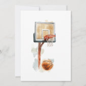 Basketball Einladung zum Geburtstag (Rückseite)