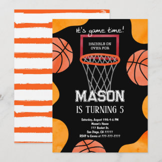 Basketball Einladung zum Geburtstag,