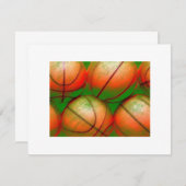 Basketball - Einladungen (Vorne/Hinten)