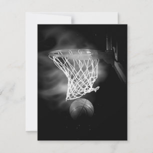 Basketball-Einladungen - B&W Basketball-Einladunge Einladung