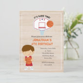 Basketball Einladungen - Jungs Sport Alles Star (Stehend Vorderseite)