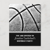 Basketball Einladungspostkarte (Vorderseite)