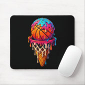 Basketball-Eiscreme-Drip für Jungen Mädchen Jugend Mousepad (Mit Mouse)