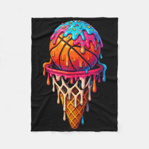 Basketball-Eiscreme-Tropfen für Jungen Mädchen Jug Fleecedecke