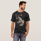 Basketball Elephant Artwork Slam Dunk Basketball H T-Shirt (Vorne ganz)
