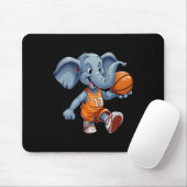 Basketball Elephant Mousepad (Mit Mouse)