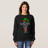 Basketball Elf Familie Matching Gruppe Weihnachtsc Sweatshirt (Vorne ganz)