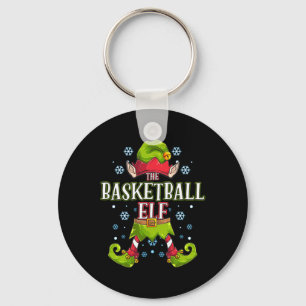 Basketball Elf Matching Family Group Weihnachtsfei Schlüsselanhänger