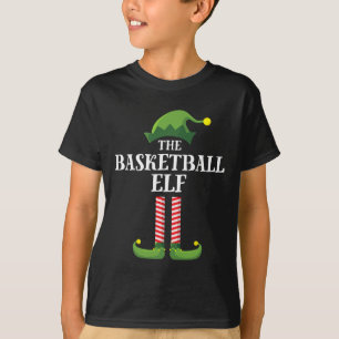 Basketball Elf Matching Family Group Weihnachtsfei T-Shirt