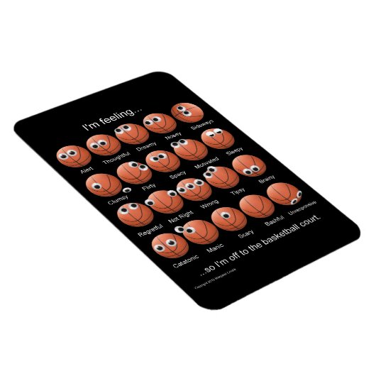 Basketball Emotions Magnet (Rechte Seite)