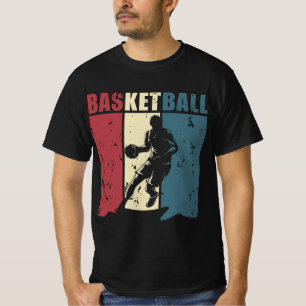 Basketball Energie – Dynamische Spielersilhouette T-Shirt