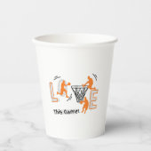 Basketball-Enthusiast Pappbecher (Vorderseite)