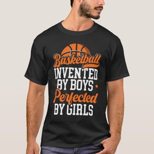 Basketball erfunden von Boys Hoop Junkie Basketbal T-Shirt (Vorderseite)