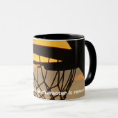 Basketball errichtet nicht characte… tasse (VorderseiteRechts)