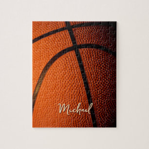 Basketball Ersetze Eigenen Namen Anpassbar Puzzle