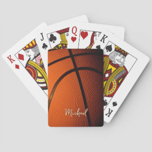 Basketball Ersetze Eigener Name Anpassbar  Spielkarten