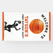 Basketball Erstes Jahr ab 1. Geburtstag Banner (Horizontal)
