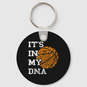 Basketball Es ist in meinem DNA Fingerabdruck Play Schlüsselanhänger