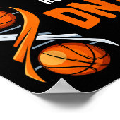 Basketball Es ist in meinem DNA Fun Player Coach T Poster (Ecke)