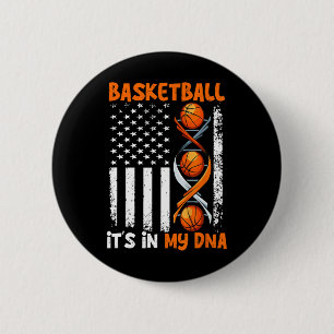 Basketball Es ist In-My DNA Fun Player Coach Team Button