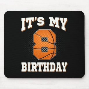 Basketball Es ist mein 8. Geburtstag 8 Jahre alter Mousepad