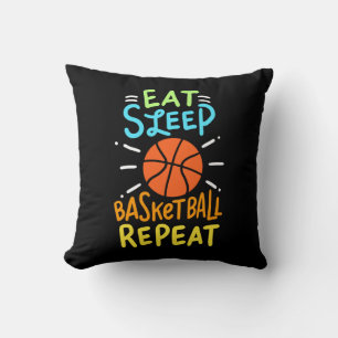 Basketball - Essen Schlafen Basketball Wiederholen Kissen