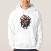 Basketball essen wiederholen hoodie (Vorderseite)