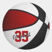 Basketball-Europameisterschaften Runder Aufkleber (Vorderseite)