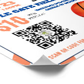 Basketball-Event Spendenaktion Kirchentrainer Poster (Ecke)
