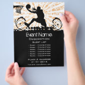 Basketball-Event-Werbeaktion Flyer (Hand)