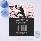 Basketball-Event-Werbeaktion Flyer (Einzeln)
