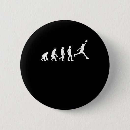 Basketball Evolution Champion Basketball Spieler Button (Vorderseite)