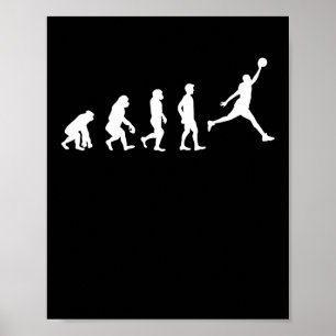 Basketball Evolution Champion Basketball Spieler Poster